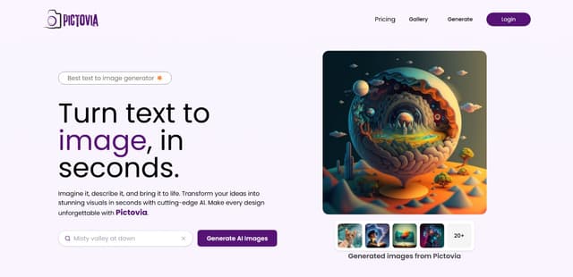 Pictovia: AI-powered image generation platform